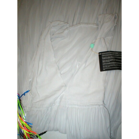 New Womens 8 NWT MSGM Dress Evening Gown Pale Light Gray Italy 44 Long Designer - Picture 6 of 8